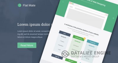 Бесплатный PSD шаблон Flat Mate