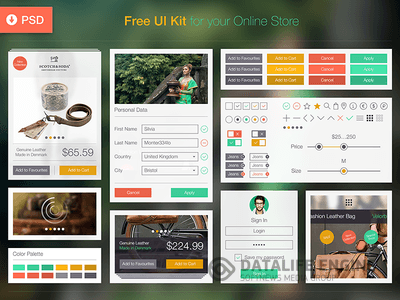 Free UI Kit PSD