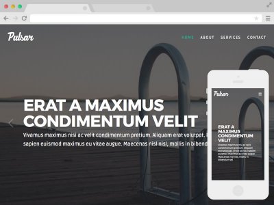 Pulsar адаптивный  html шаблон бесплатно