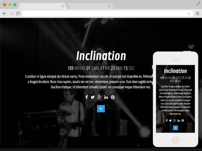 Inclination адаптивный html шаблон бесплатно