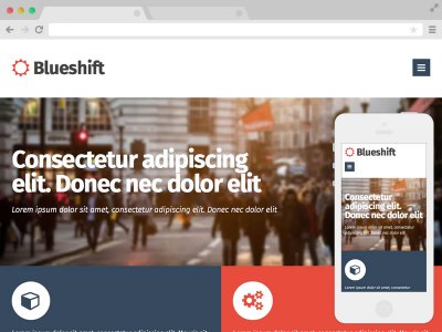 Blueshift адаптивный html шаблон бесплатно