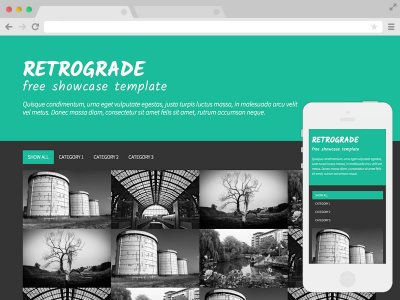 Retrograde адаптивный шаблон бесплатно