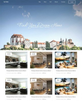 La Casa — красивый и бесплатный HTML5 шаблон для сайта недвижимости