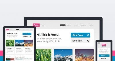Verti — просторный и свободный отзывчивый шаблон сайта на HTML5
