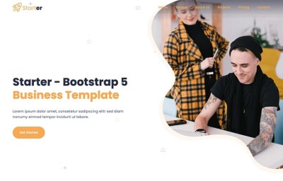 Бизнес шаблон Starter  на Bootstrap 5