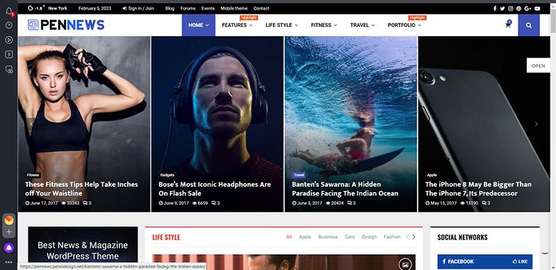 PenNews для новостного портала